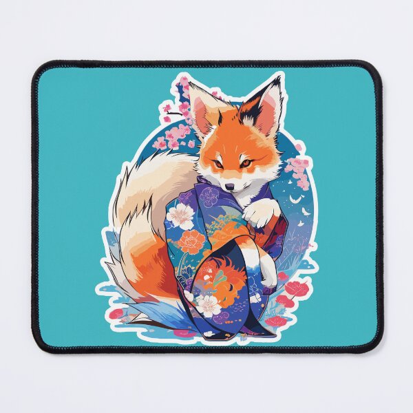 Item preview, Japanese Fox, Kawaii Kitsune, Japanese Mythical Creature, Kitsune Girl designed and sold by Porcupine Tees ⭐⭐⭐⭐⭐.