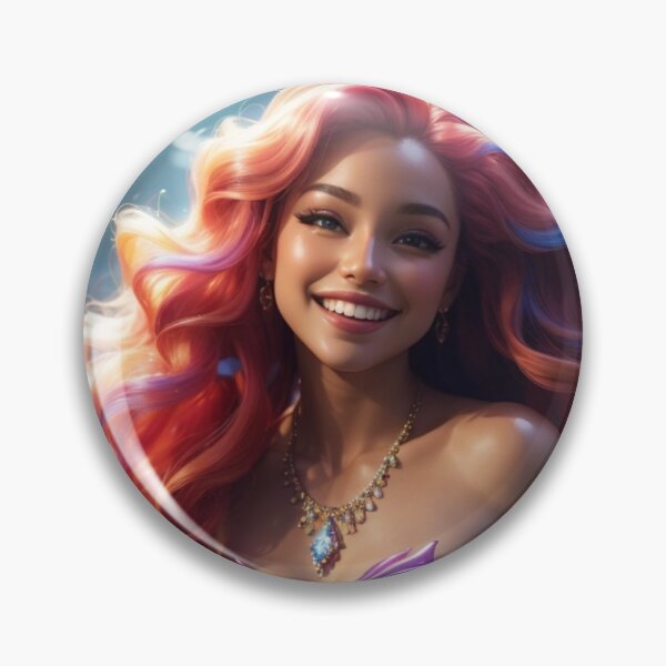 Item preview, Sirenas Smiling Arcoiris Mermaid  designed and sold by SirenasWorld.