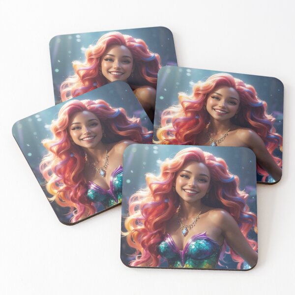 Item preview, Sirenas Smiling Arcoiris Mermaid  designed and sold by SirenasWorld.