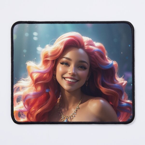 Item preview, Sirenas Smiling Arcoiris Mermaid designed and sold by SirenasWorld.
