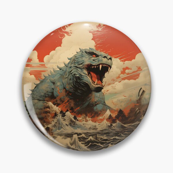 Item preview, Raging Godzilla in Ocean #1 designed and sold by Godzilla Shop.