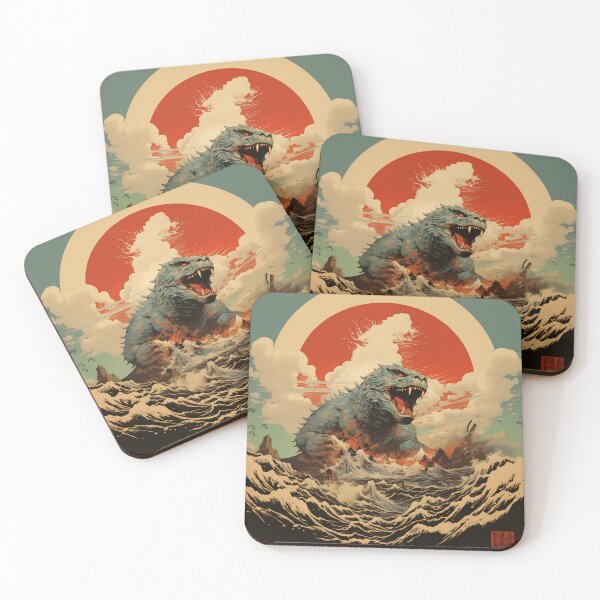 Item preview, Raging Godzilla in Ocean #1 designed and sold by Godzilla Shop.