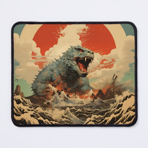 Item preview, Raging Godzilla in Ocean #1 designed and sold by Godzilla Shop.