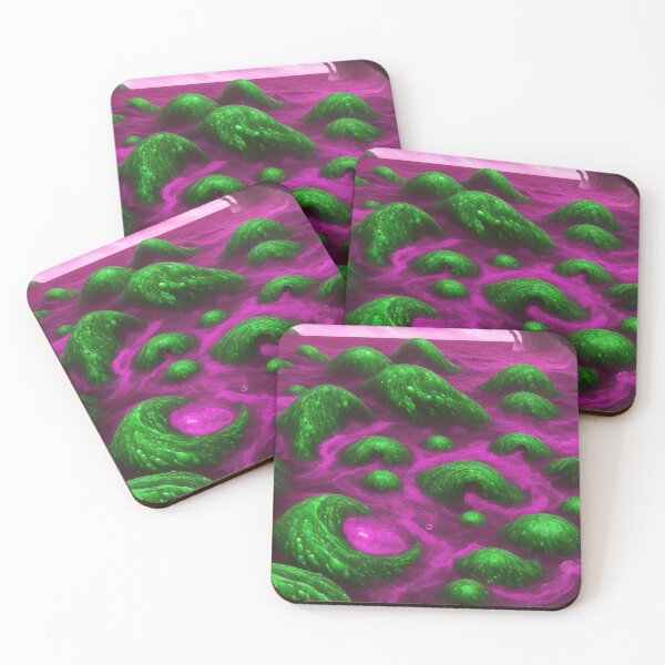 Item preview, Fantasy World Magical Ocean Seashore Pink And Green  designed and sold by SassyArtistry.