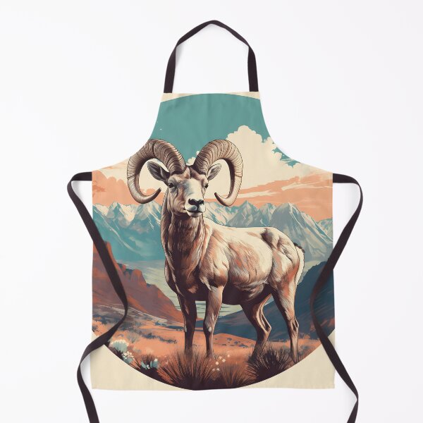 Item preview, Vintage Nevada Bighorn Sheep Illustration | Nature Art designed and sold by InkedBeasts.