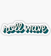 Roll Wave Retro Sticker
