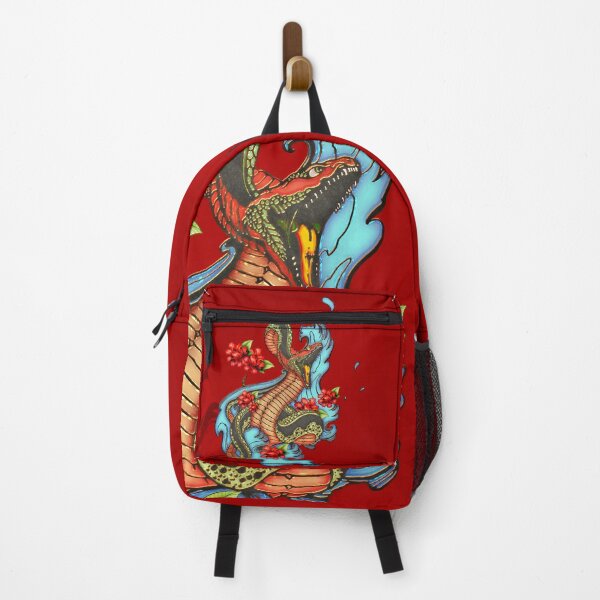 Item preview, Serpiente enojada colorida con flores designed and sold by nicky2342.