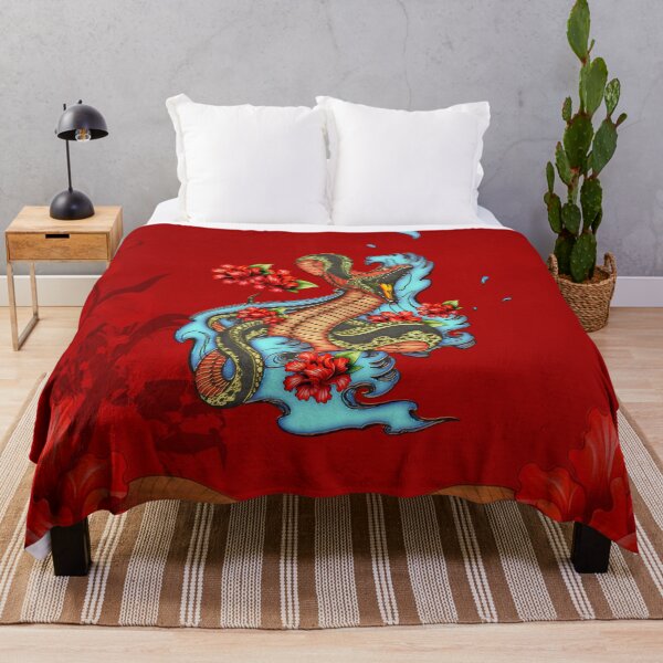 Item preview, Colorful angry snake with flowers designed and sold by nicky2342.