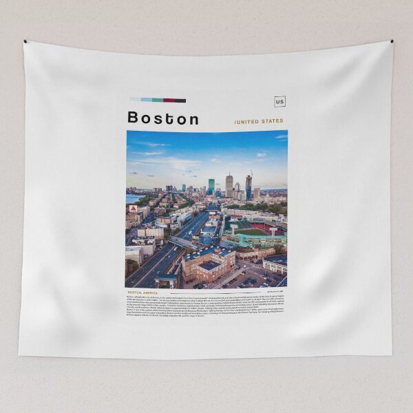 Item preview, Boston poster landscape designed and sold by paulrommer.
