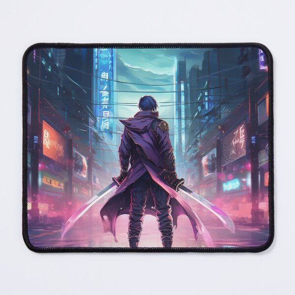 Item preview, a tech samurai in neon city designed and sold by WarreNDelfRan.