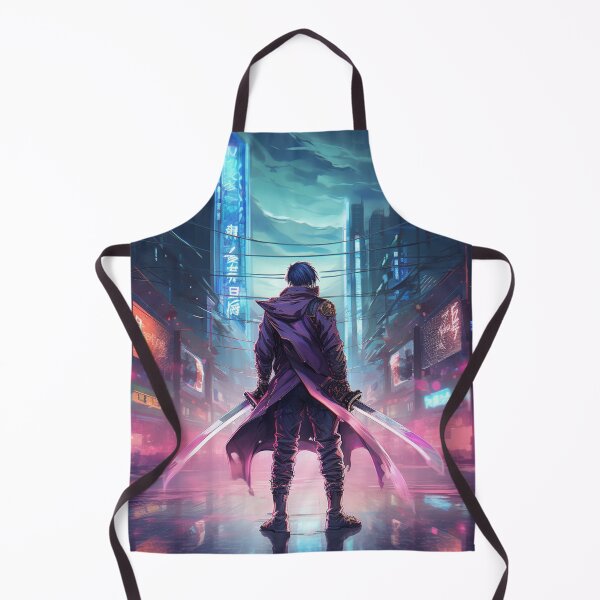 Item preview, a tech samurai in neon city designed and sold by WarreNDelfRan.