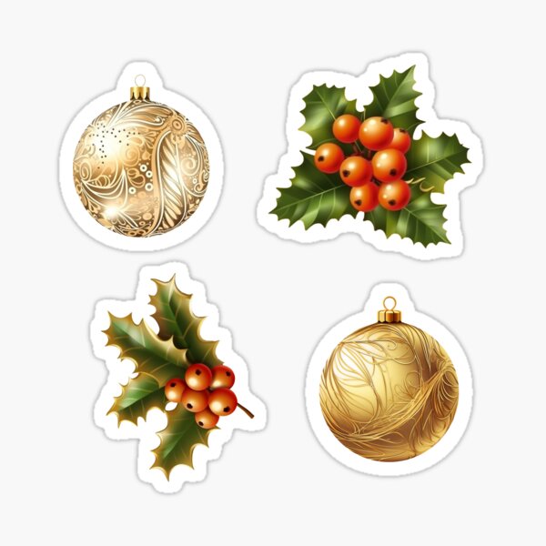 Artikel-Vorschau von Aufkleberpaket Neujahrsillustrationselement. Eine Sammlung modischer Pins. Weihnachten festlich. Aufkleber mit Cartoon-Label-Patches, designt und verkauft von Anastasiia Yurevych.