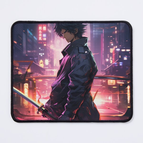 Item preview, samurai city with glowing sword designed and sold by WarreNDelfRan.