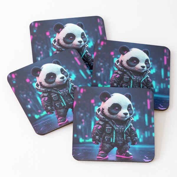 Item preview, chibi cute hyper realistic futuristic soldier panda designed and sold by Prantik-Konar.