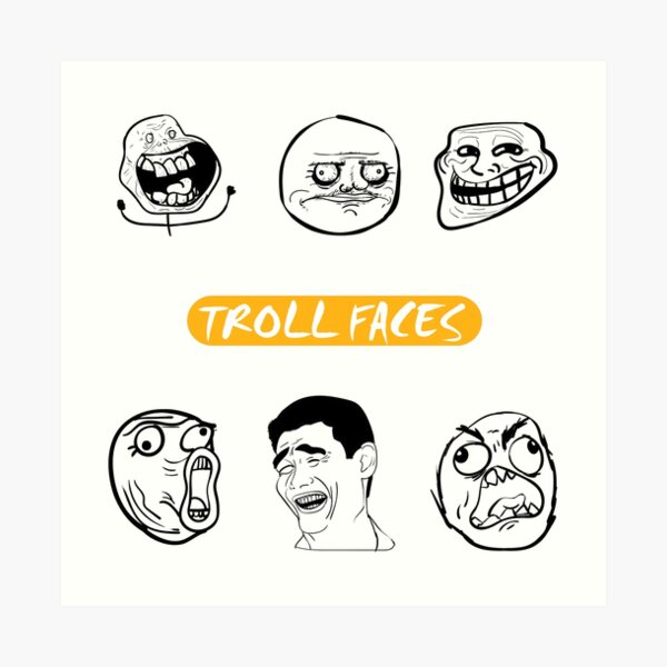 Depressed Sad Troll face MEME Poster by Keles