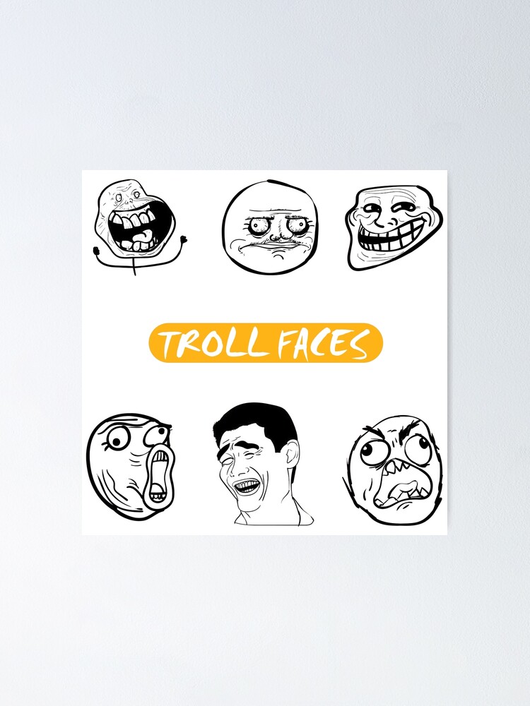 Sad Trollface Posters for Sale