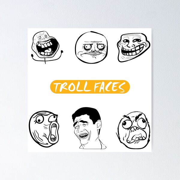 Meme - That Feel Troll Face Rage Comic Poster - Size cm