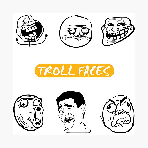 Troll face meme hi-res stock photography and images - Alamy