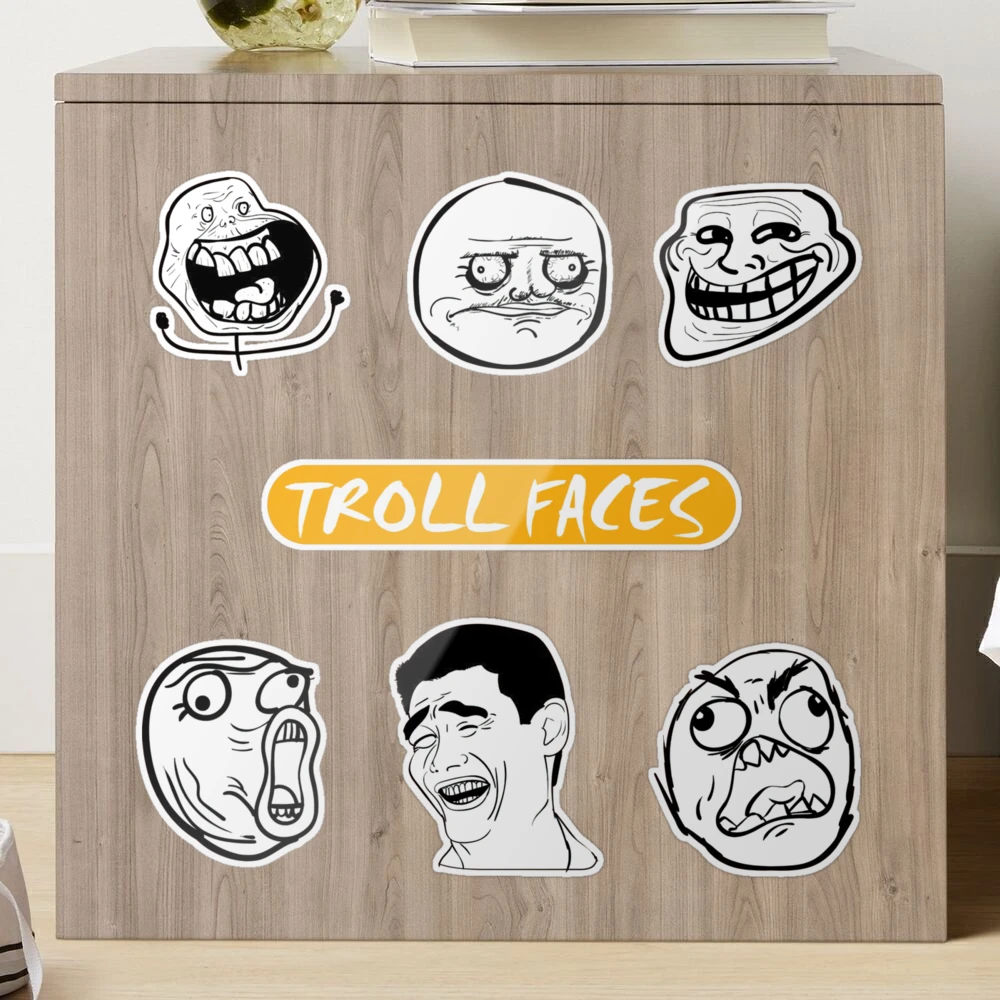 Troll Face 6 Decal Sticker DM 
