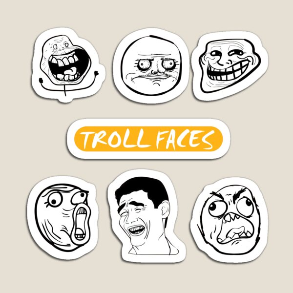 troll face TikTok version - meme  Troll face, Japanese mask, Troll