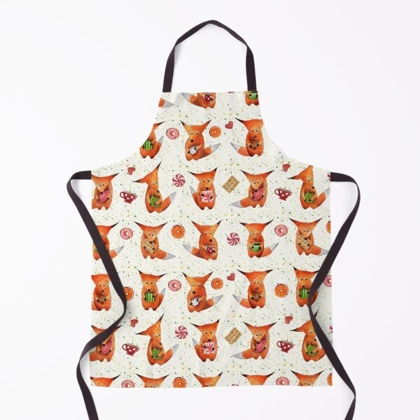 Item preview, Red foxes all over pattern designed and sold by Lolly's Lane Shoppe.