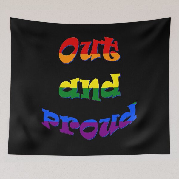 Item preview, Out And Proud Quote LGBTQIA designed and sold by taiche.