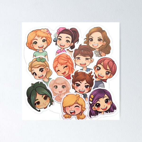 Item preview, Many faces designed and sold by abmkf.