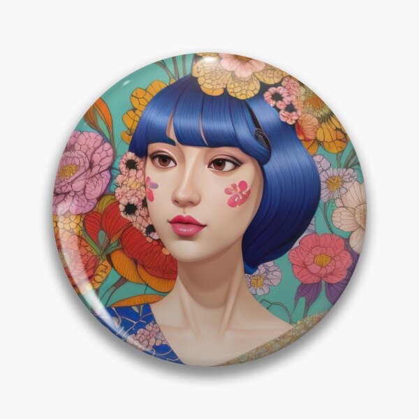 Item preview, Botanical Japanese Girl on Flower 5th edition designed and sold by LILKWORLD.