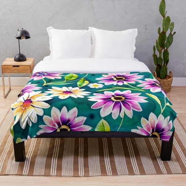 Artikelvorschau, Kaleidoskop der Farben in Aquarellblumen entworfen und verkauft von OurBarcode.