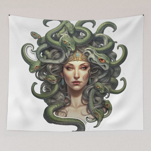 Item preview, Woman with snake hair designed and sold by abmkf.