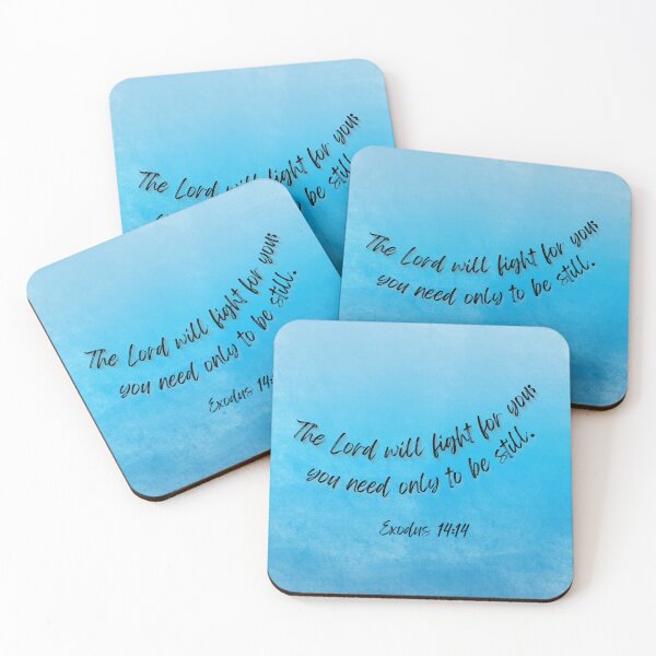 Item preview, Exodus 14:14 "The Lord will fight for you" bible verse designed and sold by Put-God-First.