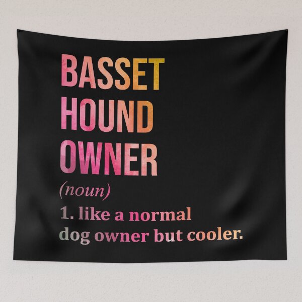Item preview, Basset Hound Dog Owner Definition in Watercolor designed and sold by XCIV.