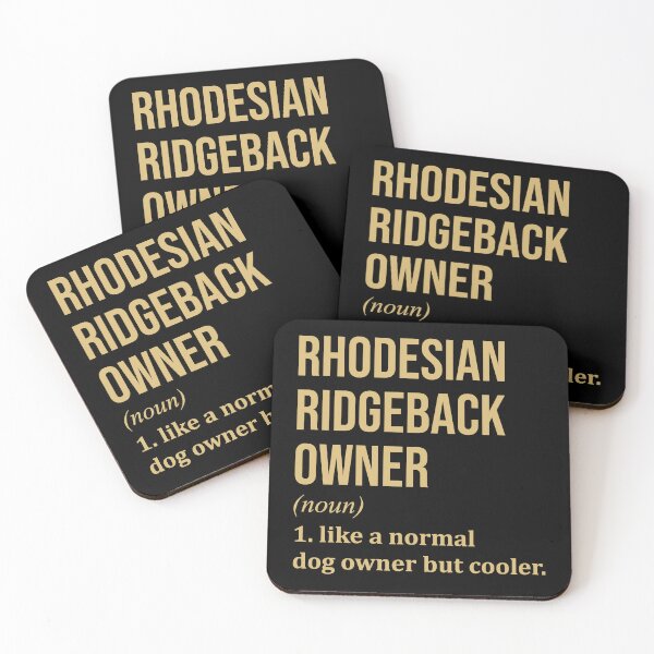 Item preview, Rhodesian Ridgeback Dog Owner Definition in Gold designed and sold by XCIV.