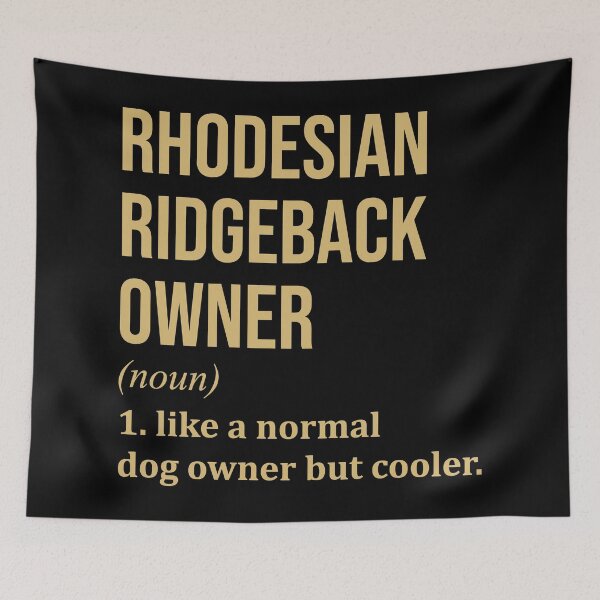 Item preview, Rhodesian Ridgeback Dog Owner Definition in Gold designed and sold by XCIV.
