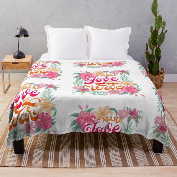 Item preview, make love not war. designed and sold by Sandra Brezina.