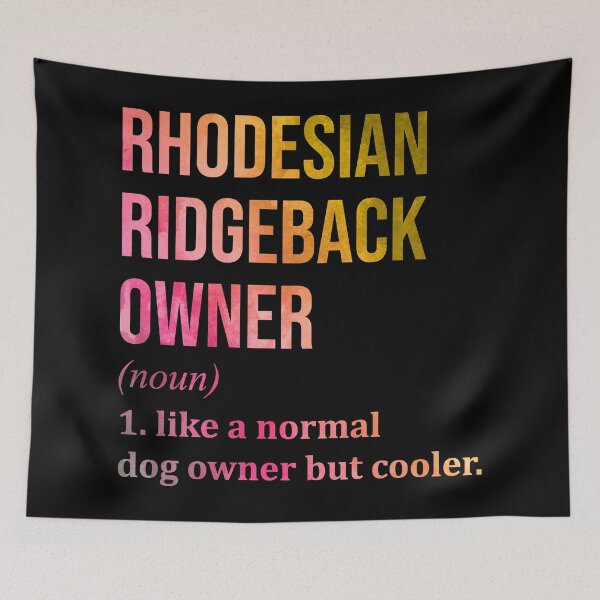 Item preview, Rhodesian Ridgeback Dog Owner Definition in Watercolor designed and sold by XCIV.