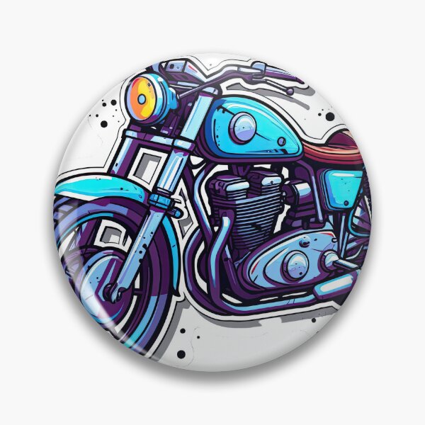 Item preview, Blue motorcycle designed and sold by abmkf.