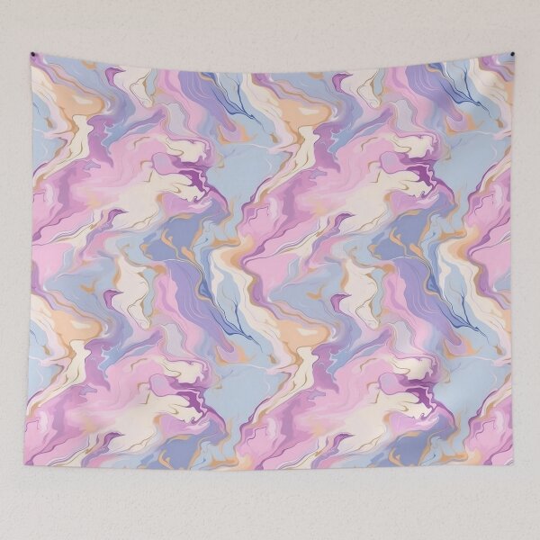 Item preview, Pink and Blue Swirls Abstract Mable Pattern  designed and sold by NikkofTime.