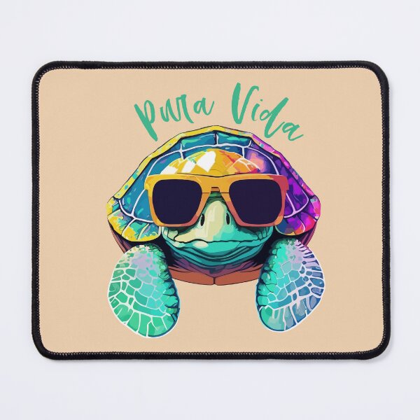 Item preview, Pura Vida Turtle in Sunglasses | Animal Art Graphic Illustration designed and sold by Niktarka.