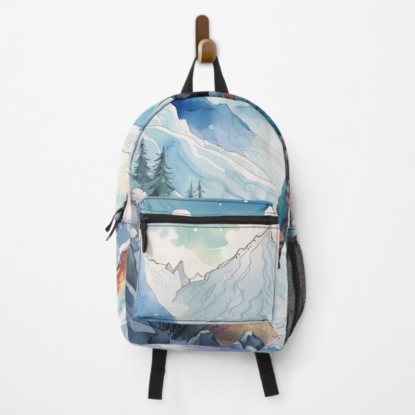 Item preview, Watercolor Mountain Landscape Hike Adventure designed and sold by Dreamscapes ..
