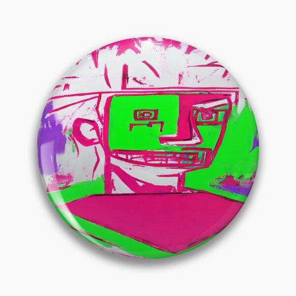 Artikelvorschau, Cartoon Male Computer Screen in Hot Pink and Lime Green entworfen und verkauft von deniselynnimage.