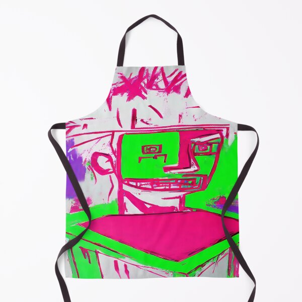 Item preview, Cartoon Male Computer Screen in Hot Pink and Lime Green designed and sold by deniselynnimage.