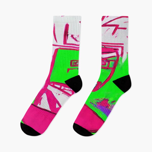 Item preview, Cartoon Male Computer Screen in Hot Pink and Lime Green designed and sold by deniselynnimage.