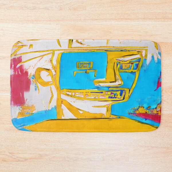Item preview, Cartoon Male Computer Screen in Gold and Blue designed and sold by deniselynnimage.