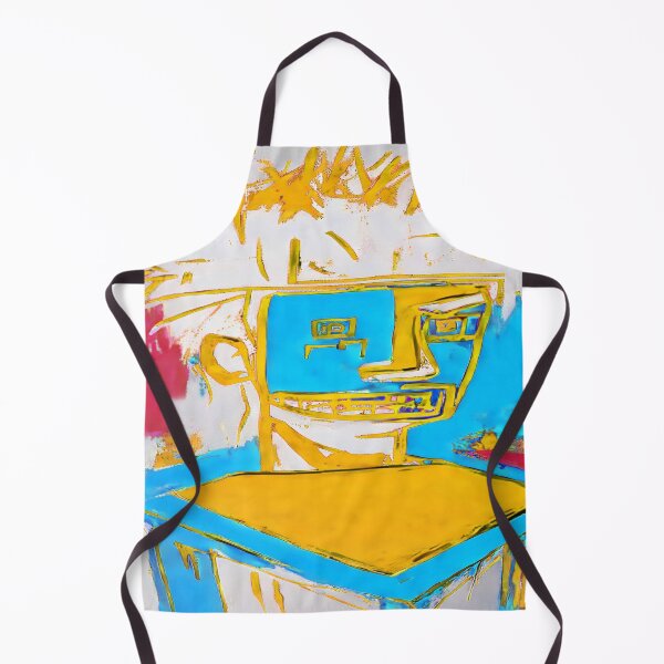 Item preview, Cartoon Male Computer Screen in Gold and Blue designed and sold by deniselynnimage.