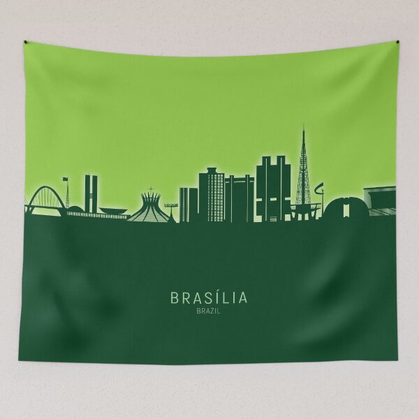 Artikelvorschau, Brasilia Brazil Skyline entworfen und verkauft von ArtPrints.