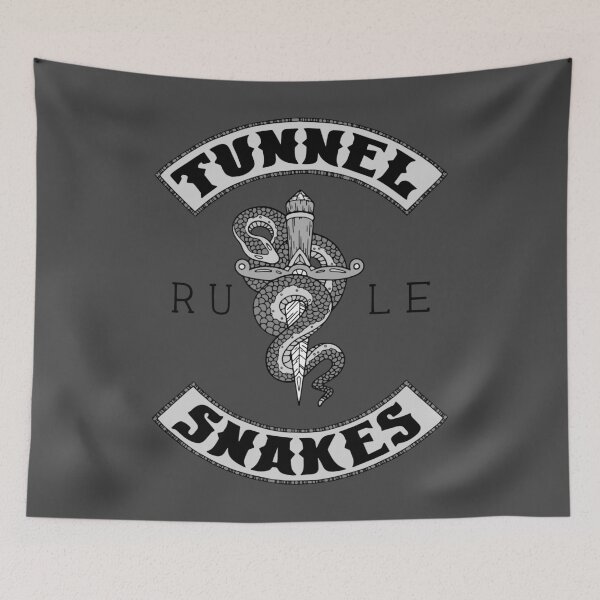 Item preview, Tunnel Snakes Rule - Biker Jacket Style designed and sold by bblane.