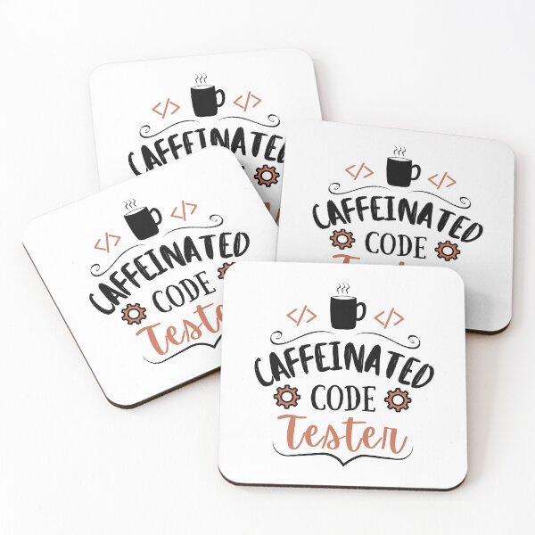 Item preview, Code Tester and Coffee Lovers | Coral Black Font designed and sold by FocusChillax.