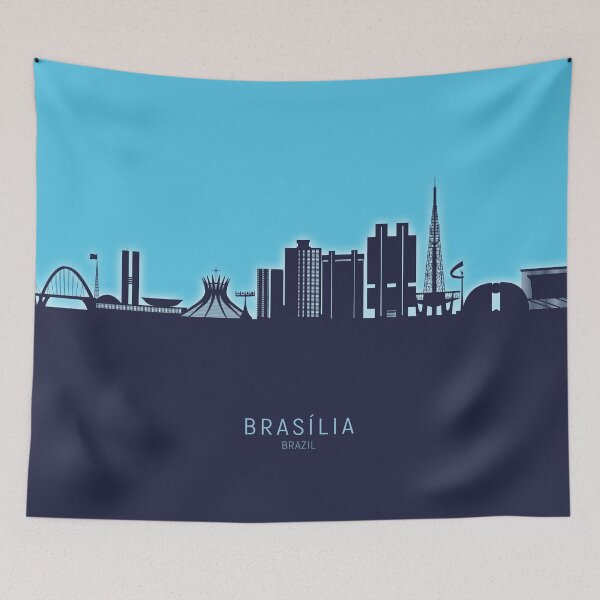 Artikelvorschau, Brasilia Brazil Skyline entworfen und verkauft von ArtPrints.