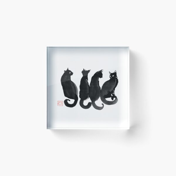 Item preview, 4 black cats designed and sold by pechane.